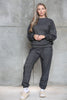 OVERSIZED SWEAT SET IN LOOSE KNIT IN MELANGE FLEECE
