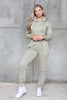 CROPPED HOODED JOGGER SET