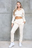 CROPPED ZIP THRU HOODIE & JOGGER SET