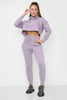 CROPPED OVERSIZE HOODY WITH SPLIT HEM AND HIGH WAIST JOGGER